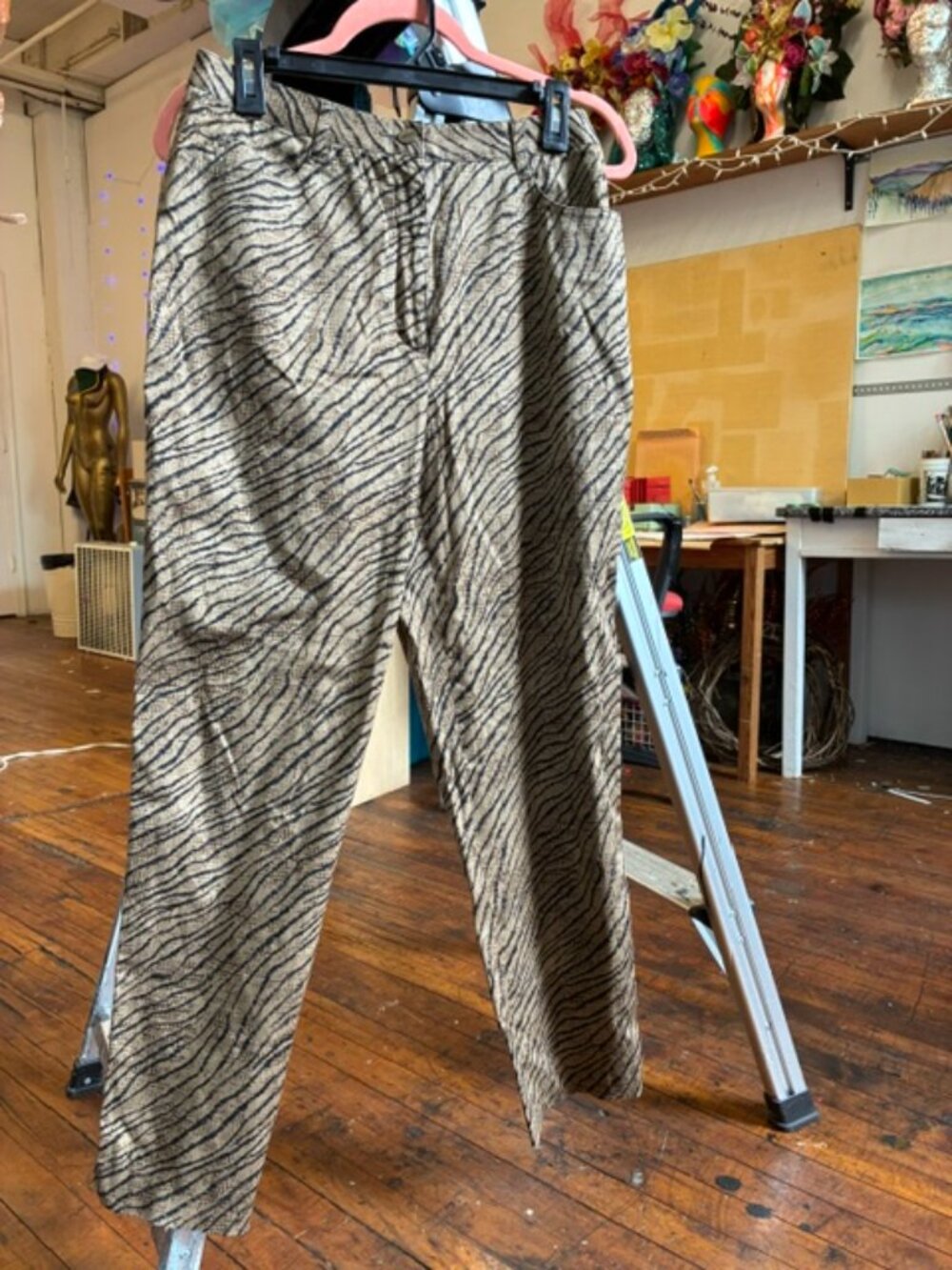 Vintage Emanuel Liberte Animal Print Pants 8/42